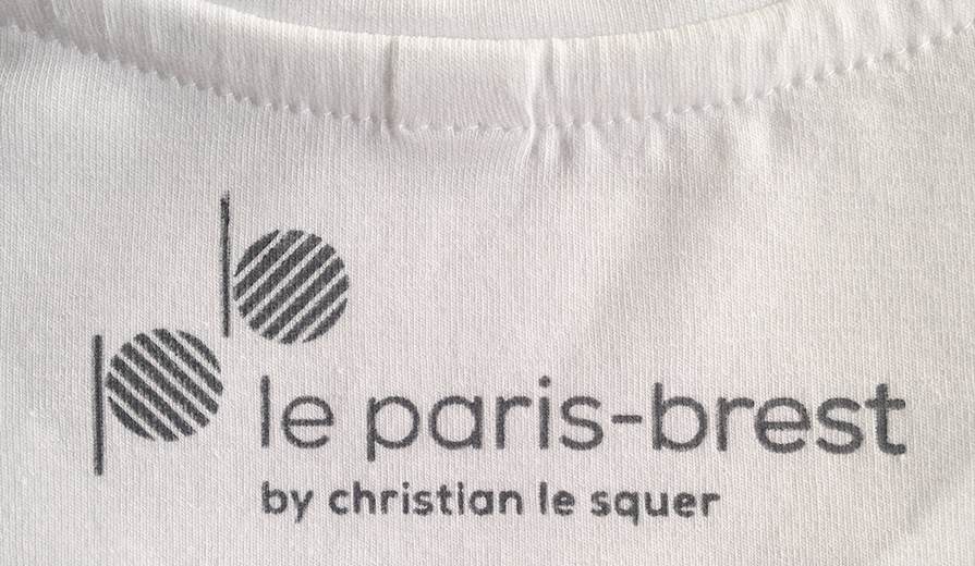 loxiale block print logo resaurant label natural dye Le paris brest christian lesquer gastronomy french